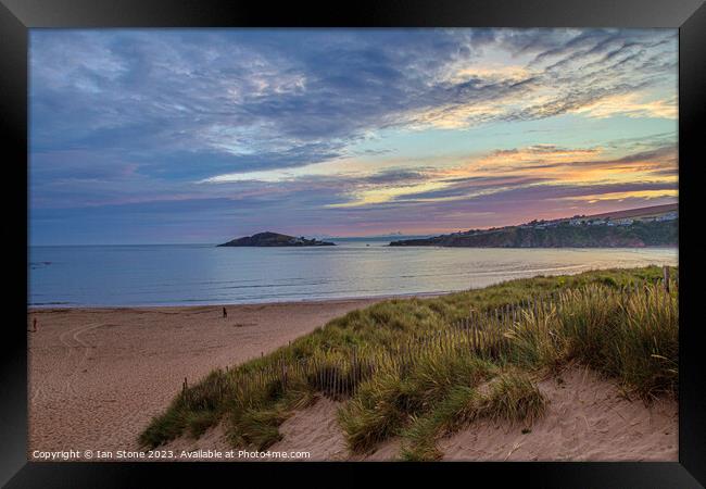 Beautiful Bantham Beach  Framed Print by Ian Stone