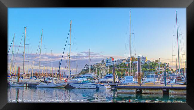 Torquay Harbour and Rock Walk Framed Print by Ian Stone