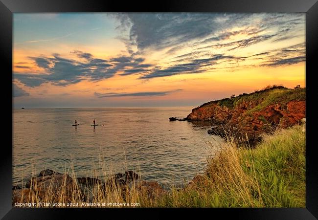 Evening Paddle  Framed Print by Ian Stone