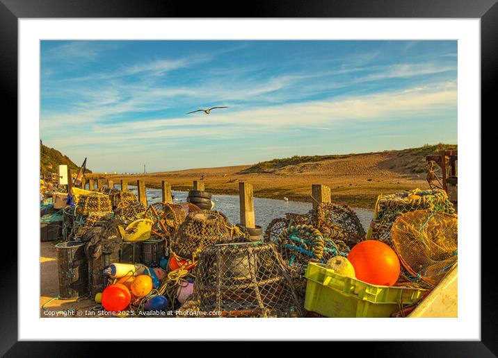 Seaton Harbour  Framed Mounted Print by Ian Stone