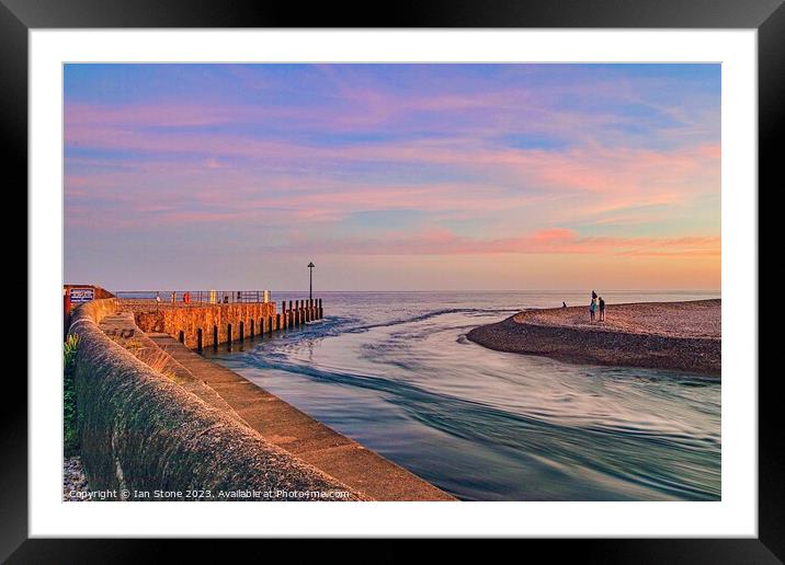 Watching the Incoming Tide. Framed Mounted Print by Ian Stone