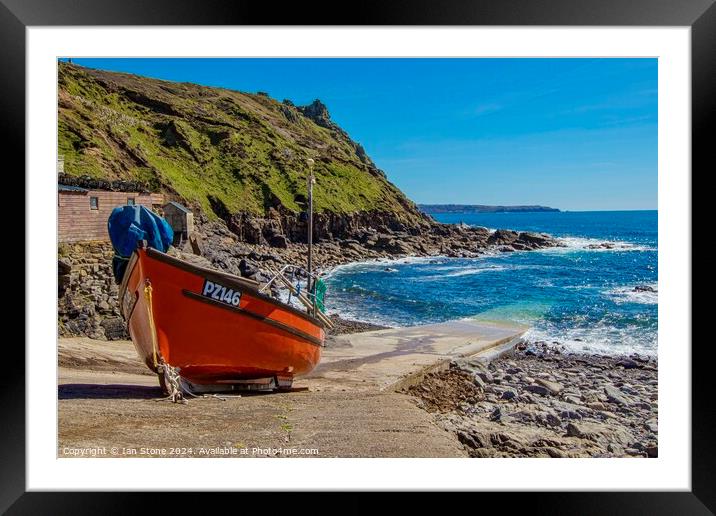 Priest’s Cove, Cornwall  Framed Mounted Print by Ian Stone