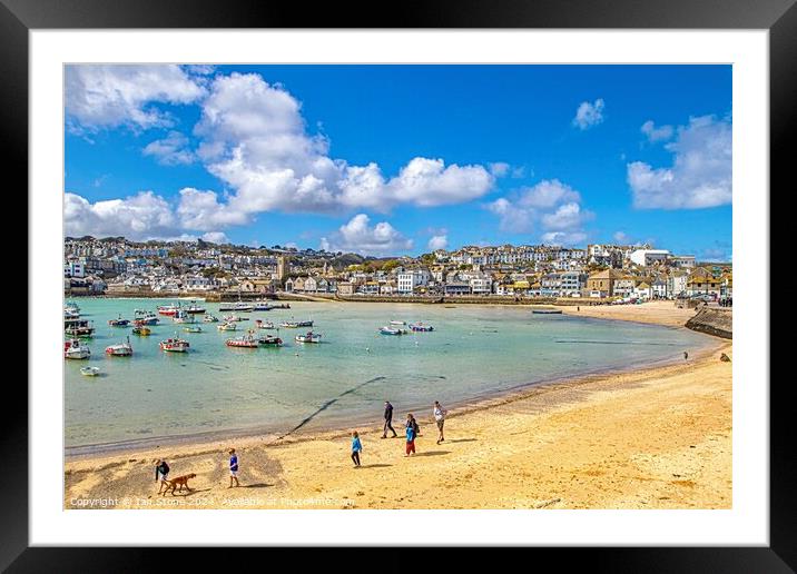 St.Ives Framed Mounted Print by Ian Stone
