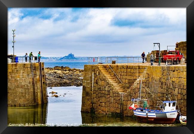 Serene Seaside Escape Framed Print by Ian Stone