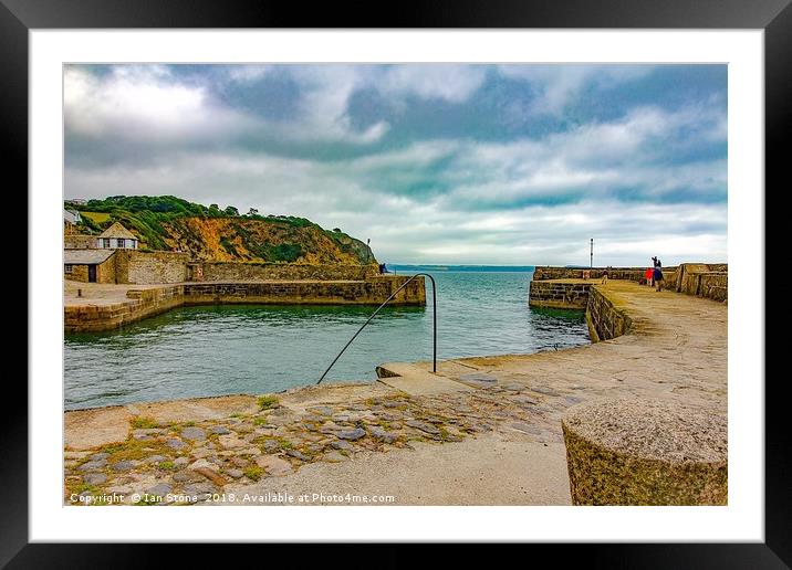 Charlestown in Cornwall Framed Mounted Print by Ian Stone