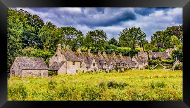 Cotswolds cottages  Framed Print by Ian Stone