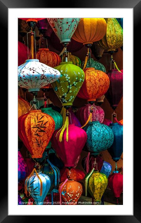 Lanterns of Vietnam  Framed Mounted Print by Ian Stone