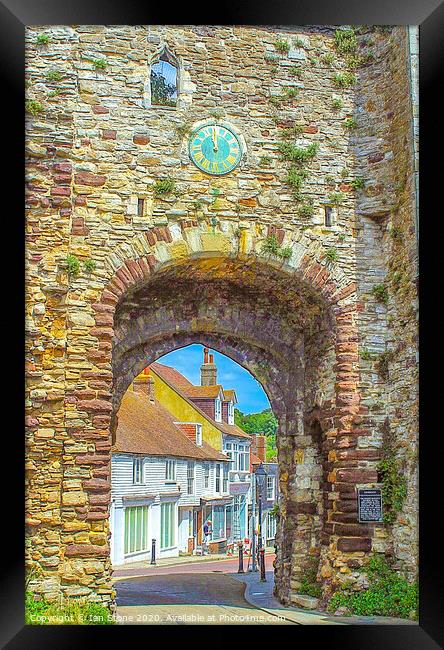 Timeless Beauty Landgate Arch in Rye Framed Print by Ian Stone