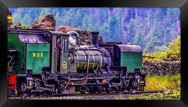 Welsh Highland Railway,North Wales. Framed Print by Ian Stone