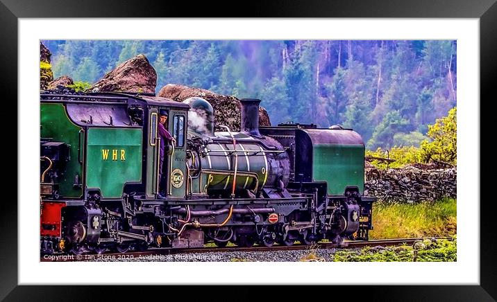 Welsh Highland Railway,North Wales. Framed Mounted Print by Ian Stone