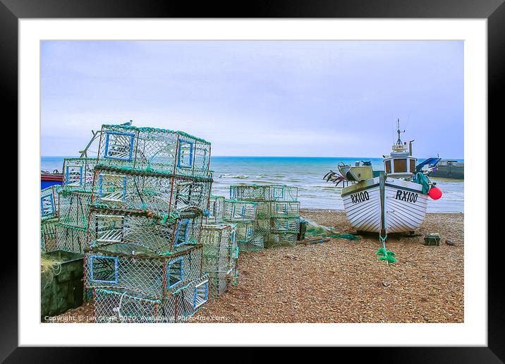 Hastings fishing boat  Framed Mounted Print by Ian Stone