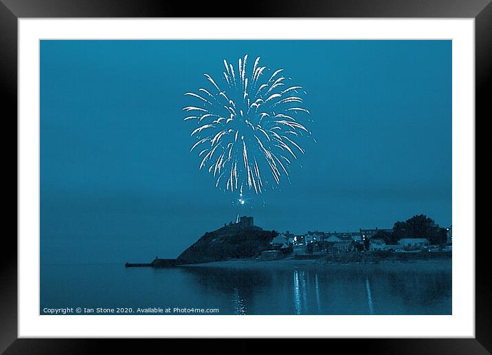 Sparkling Criccieth Castle Framed Mounted Print by Ian Stone