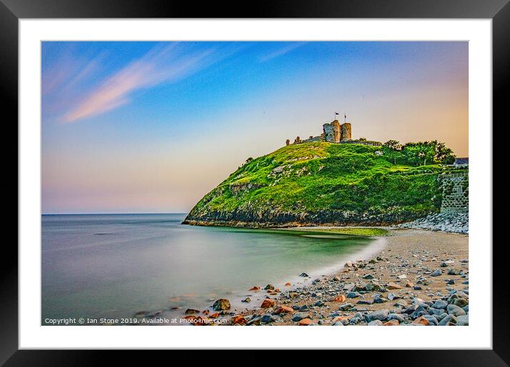 Criccieth castle ,North Wales. Framed Mounted Print by Ian Stone
