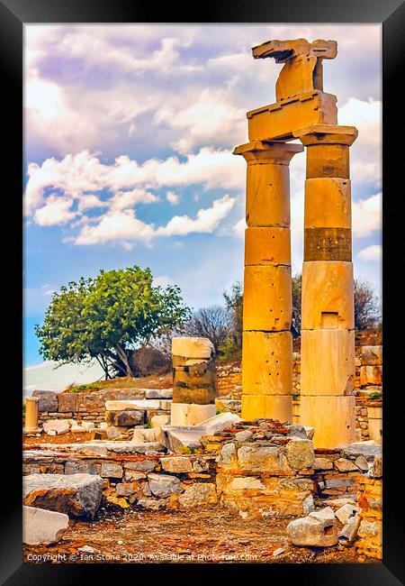 Ancient ruins  Framed Print by Ian Stone