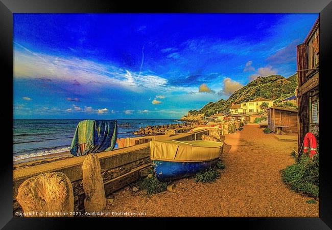 Steephill cove, Isle of Wight  Framed Print by Ian Stone