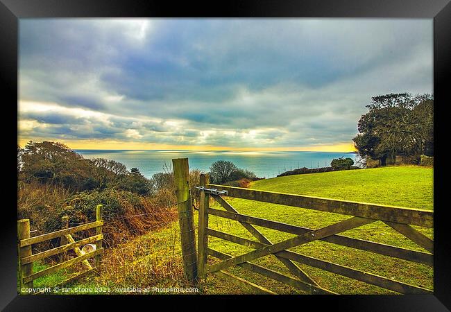 View from Strete in Devon Framed Print by Ian Stone