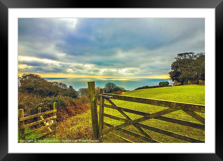 View from Strete in Devon Framed Mounted Print by Ian Stone