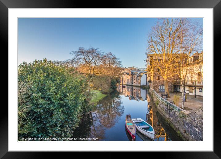 River Dart at Totnes  Framed Mounted Print by Ian Stone