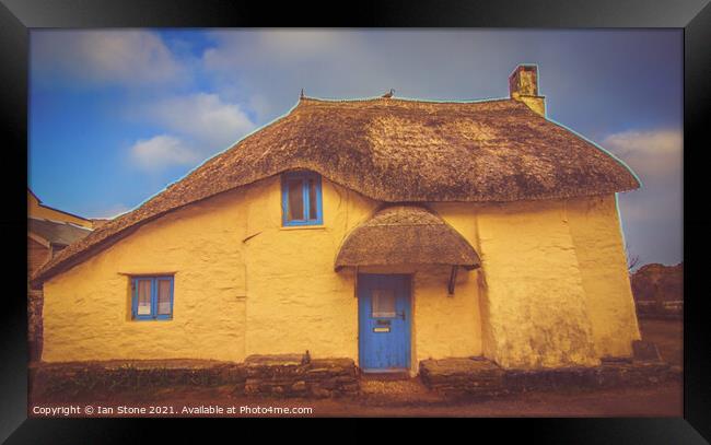 Fisherman’s cottage , Hope Cove  Framed Print by Ian Stone