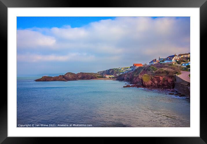 Serene Beauty of Hope Cove Framed Mounted Print by Ian Stone