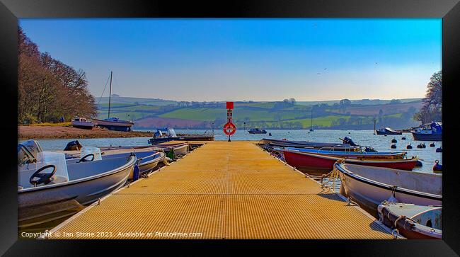 Stoke Gabriel,South Hams  Framed Print by Ian Stone