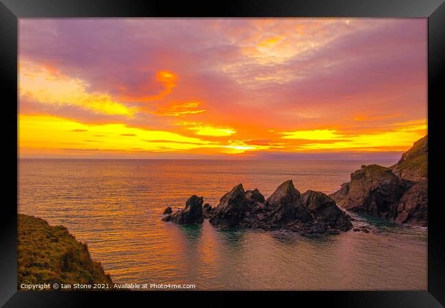 Soar Mill Cove  Framed Print by Ian Stone