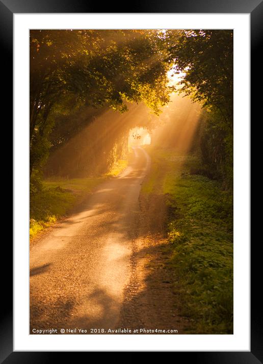 Road to Heaven Framed Mounted Print by Neil Yeo