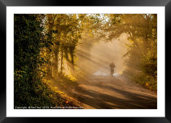 Early Morning Ride Framed Mounted Print by Neil Yeo