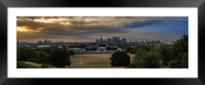 Panorama of London Framed Mounted Print by Andrew Nutting