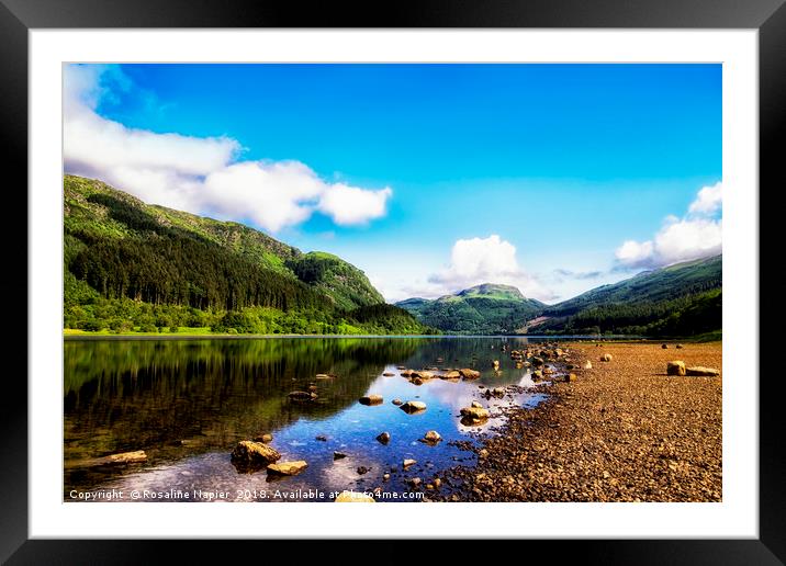 Loch Lubnaig, Loch Lomond & Trossachs National Par Framed Mounted Print by Rosaline Napier