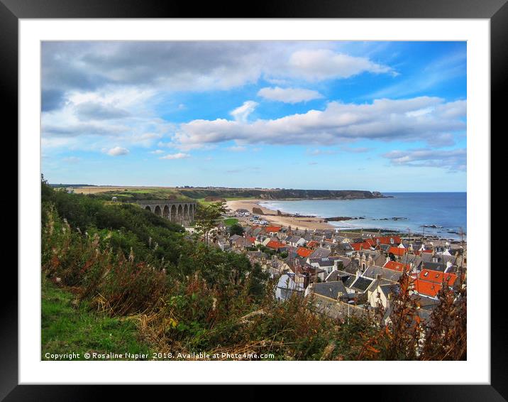 Cullen and its viaduct Moray, Scotland Framed Mounted Print by Rosaline Napier