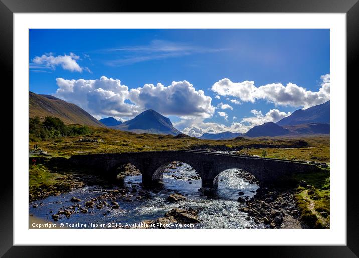 Isle of Skye landscape Framed Mounted Print by Rosaline Napier