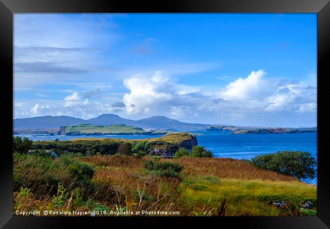 Isle of Skye bay Fiscavaig Framed Print by Rosaline Napier