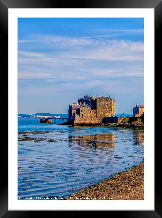 Blackness Castle Firth of Forth Framed Mounted Print by Rosaline Napier