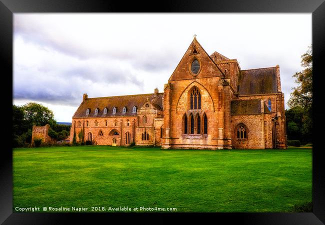 Pluscarden Abbey Framed Print by Rosaline Napier