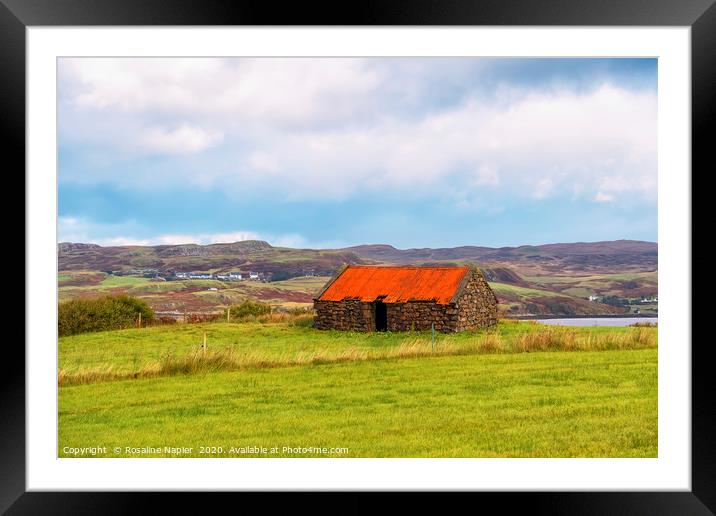 Isle of Skye landscape Framed Mounted Print by Rosaline Napier