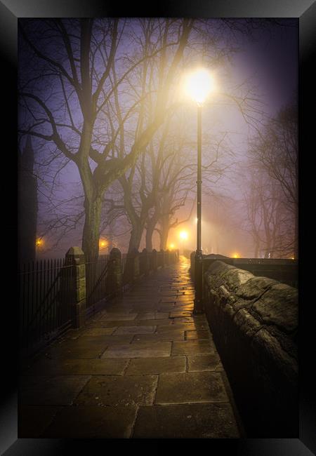 The Misty Walk Framed Print by Mike Evans