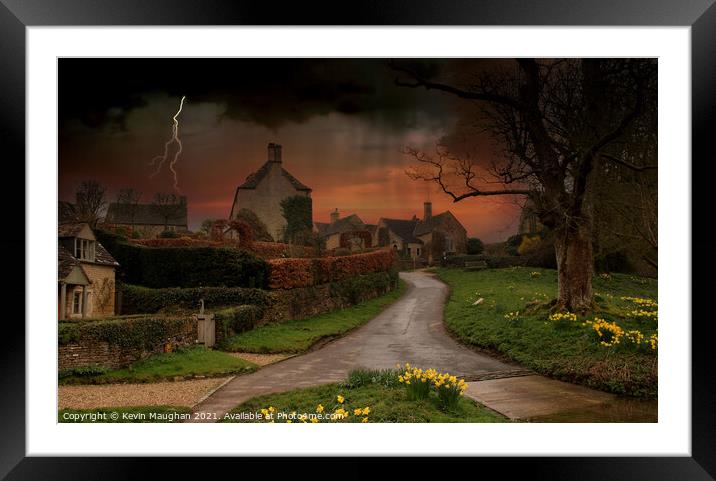 The Cotswold's Stormy Day  Framed Mounted Print by Kevin Maughan