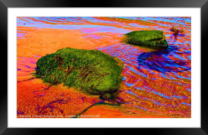 Moss On The Rocks Framed Mounted Print by Kevin Maughan