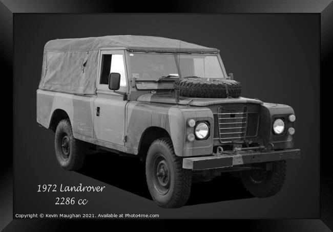 1972 Landrover Framed Print by Kevin Maughan