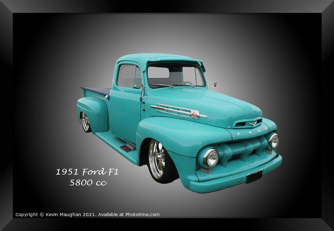 A Classic Ford F1 Pickup Framed Print by Kevin Maughan