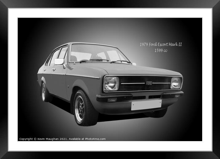 1979 Ford Escort Mark II Framed Mounted Print by Kevin Maughan