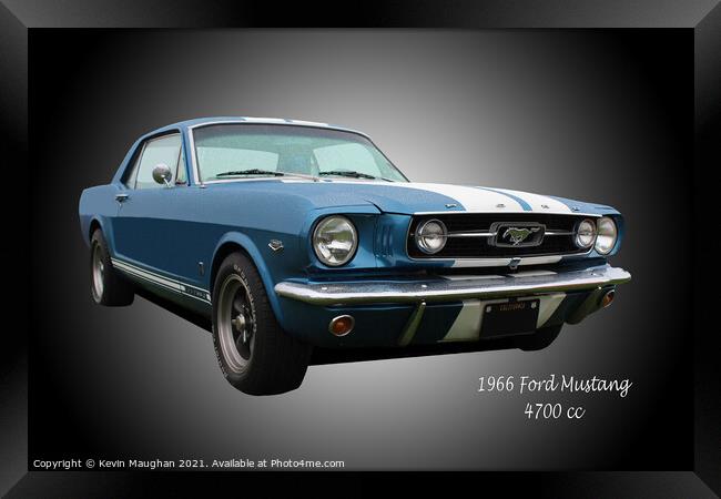 1966 Ford Mustang Framed Print by Kevin Maughan