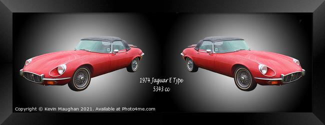 1974 Jaguar E Type Framed Print by Kevin Maughan