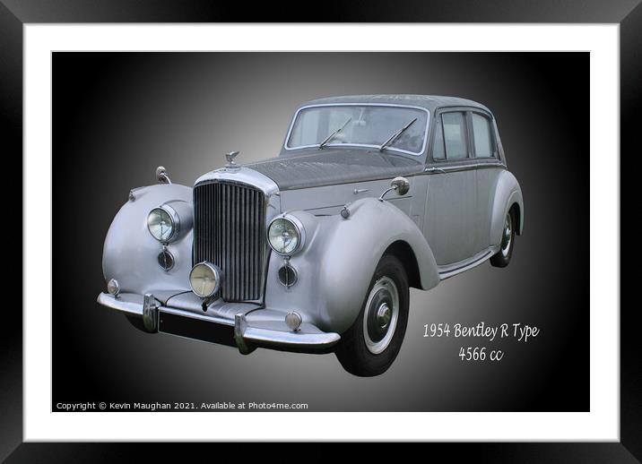 A Timeless Beauty: The 1954 Bentley R Type Framed Mounted Print by Kevin Maughan
