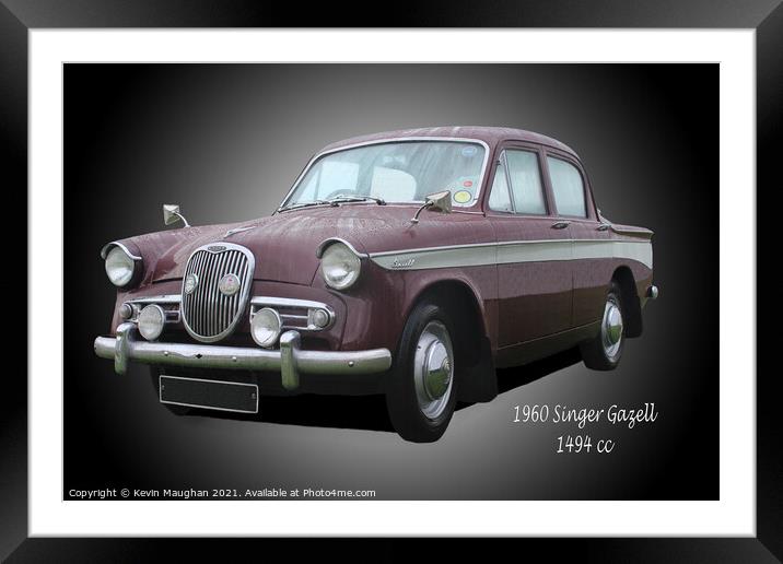 1960 Singer Gazell Framed Mounted Print by Kevin Maughan