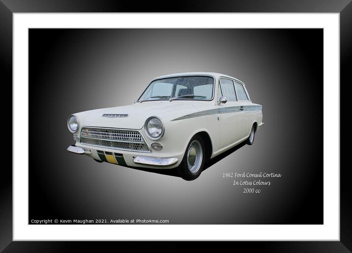 Vintage Beauty: The 1962 Ford Consul Cortina Framed Mounted Print by Kevin Maughan