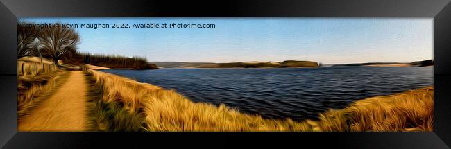 Kielder Water Panoramic (Oil Painting Style) Framed Print by Kevin Maughan