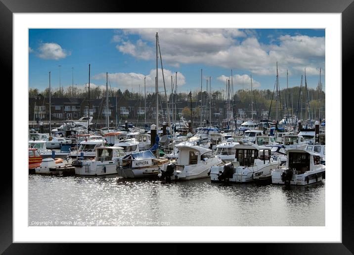Boats In The Marina At The Royal Quays North Shields Framed Mounted Print by Kevin Maughan