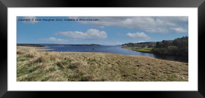 Kielder Water Northumberland (Panoramic 2) Framed Mounted Print by Kevin Maughan